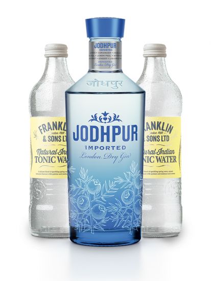 Jodhpur Gin 43 % 0,7 L + 2 ks Franklin & Sons Natural Indian Tonic Water 0,50 L ZDARMA - 1